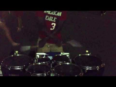 Bluecoats Quad Drummer Reuel Camacho hacking around