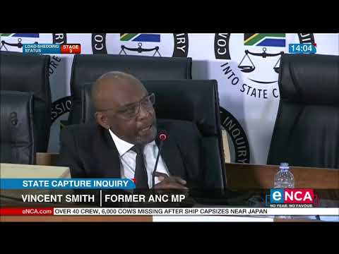 Former ANC MP Vincent Smith at State Capture