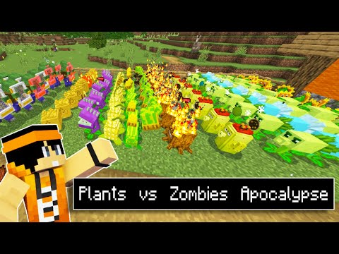 BreyxTv Minecraft - Playing PLANTS vs ZOMBIE Apocalypse in Minecraft PE