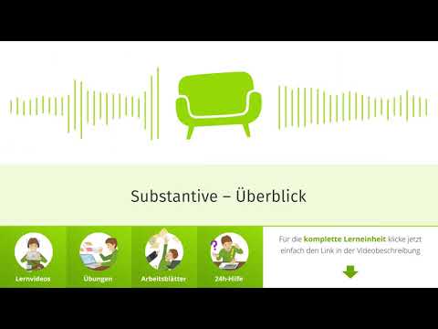 Substantive – Überblick einfach erklärt | sofatutor