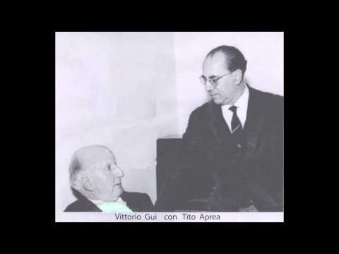 Tito Aprea - Vittorio Gui - J. Brahms - Concerto per Pianoforte e Orchestra n.1 - I Movimento