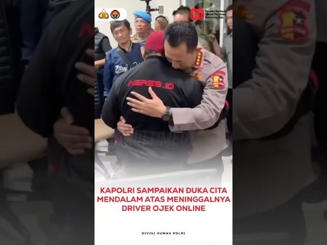 Kapolri Sampaikan Duka Cita Mendalam Atas Meninggalnya Driver Ojek Online