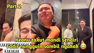 Download lagu Keanu is afraid to take a bath by himself, Fadil waits while laughing 😂 Vlog Part 2 mp3