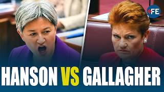 'Support Tax Cuts Right Now': Pauline Hanson vs Katy Gallagher | Australian Senate Erupts