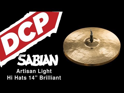 Sabian Artisan Light Brilliant Hi Hat Cymbals 15" 1000/1173 grams - A1501B
