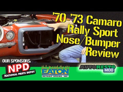 Camaro Rally Sport Nose Split Bumper Parts Review and Initial Install Episode 388 Autorestomod 1