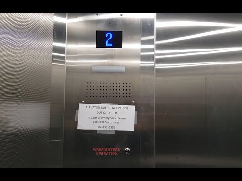 Modded Again! Otis (mod. by Montgomery/Kone) Traction Elevator at BCIT (SW1) - Burnaby BC