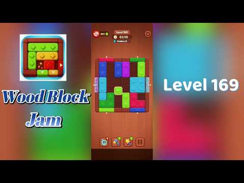Wood Block Jam Level 169 Walkthrough | Step-by-Step Guide 🧩 | SolutionGuruji