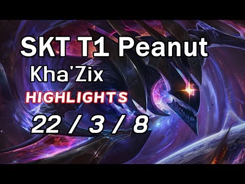 SKT T1 Peanut Kha'Zix 22/3/8 Highlights