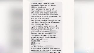 SCAM ALERT: No, you were not randomly selected by a lottery winner to receive money