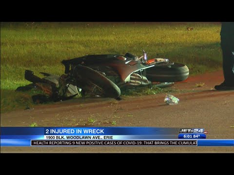 Late night motorcycle accident sends two people to the hospital