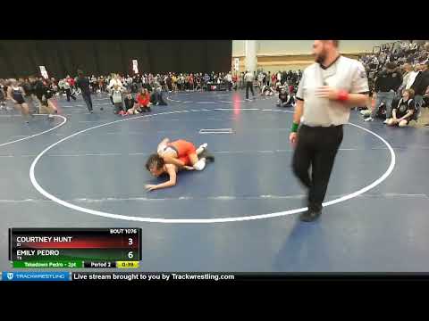 127 Lbs Champ. Round 2 - Emily Pedro, TX Vs Courtney Hunt, ID 6076