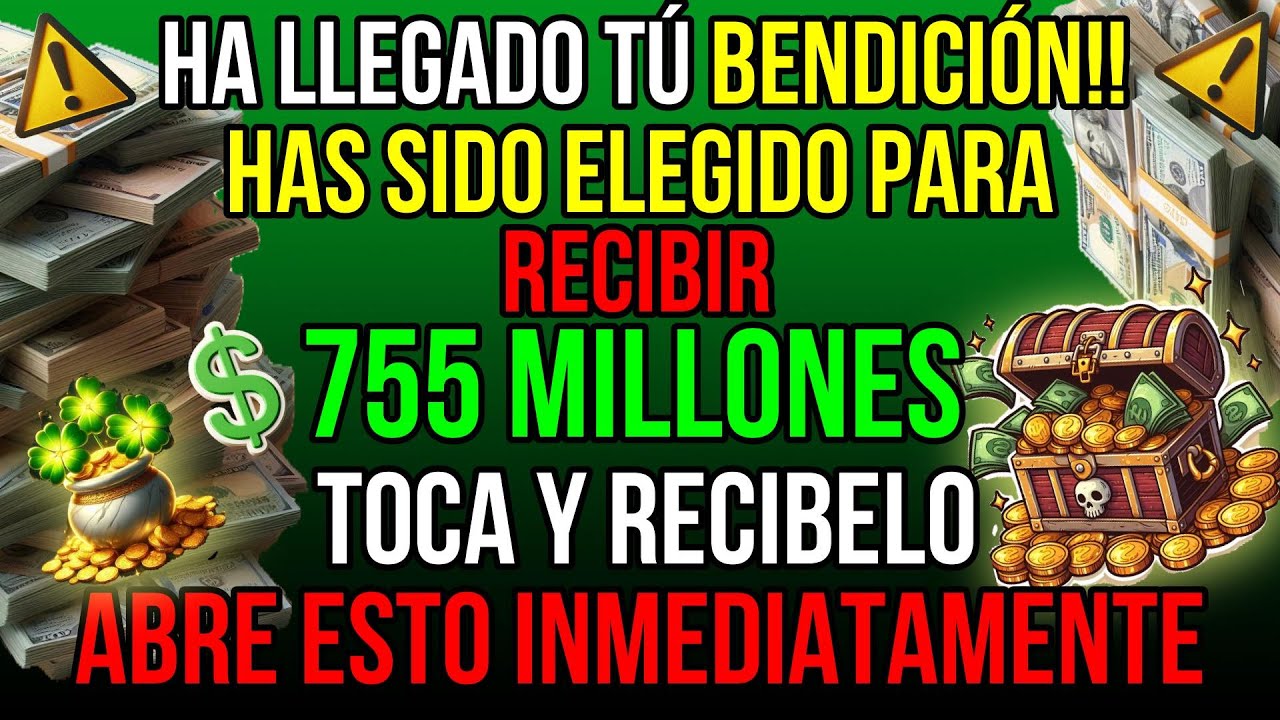 😍🍀 ¡ HOY HA LLEGADO TU HORA! ¡DIOS DICE QUE TE HARÁS RICO EN 5 HORAS! ¡NO LO IGNORES MENSAJE DE DIOS