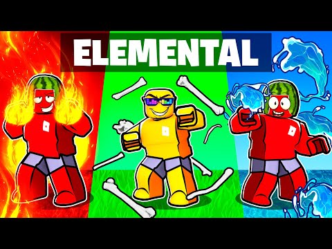 Becoming OVERPOWERED in Elemental Tycoon Roblox