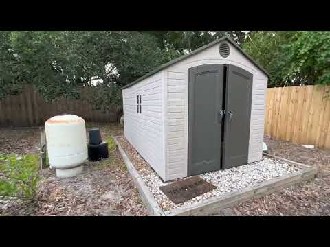 Lifetime 60075 8 x 15 Ft. Outdoor Storage Shed, Desert Sand Review, Great shed