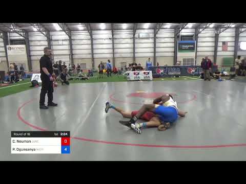 72 Kg Round Of 16 - Charles Neuman, Junction City High School Wrestling Vs Peter Ogunsanya, West P