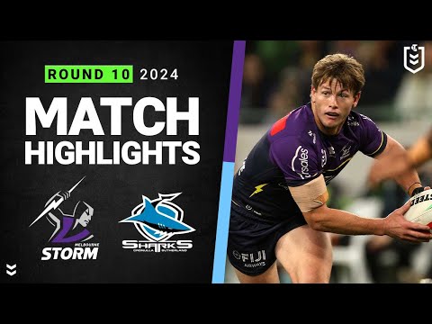 NRL 2024 | Storm v Sharks | Match Highlights