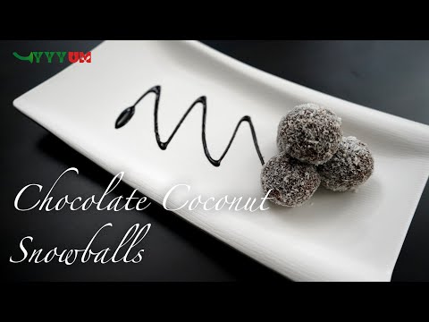 Chocolate Coconut Snowballs Recipe | How to make | YYYUM