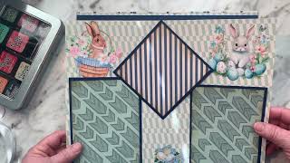 Creating a Colorful Easter Scrapbook Double Page Layout