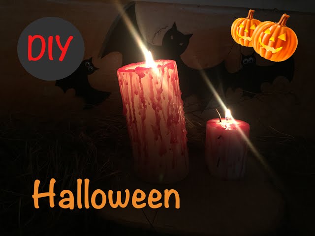 Vídeo relacionado con GAROMIA Velas de Halloween, 2 unidades, sin llama que gotean sangre, velas LED para Halloween, velas decorativas para Halloween, decoración de mesa con base de vela