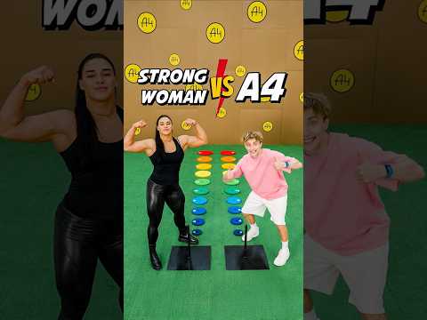 Stärkste FRAU der Welt VS A4-Cup-Rennen-Herausforderung!