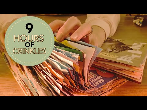 ASMR 9 Hours of Paper Crinkles ▪︎ Sleep, Study & Relaxation ▪︎No Talking