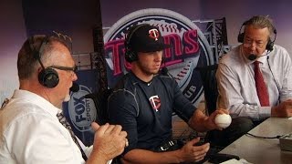 STL@MIN: Twins Draft pick Tyler Jay visits the booth