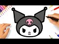 HOW TO DRAW KUROMI EASY