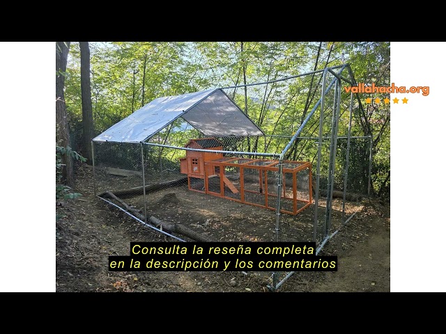 Vídeo relacionado con Aufun Gallinero XL Valla Exterior con Cerradura Acero Galvanizado para Animales Pequeños Valla Exterior Gallinero para Mascotas al Aire Libre Jaula de Pájaros 3x2x2m