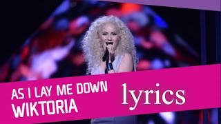 wiktoria - as i lay me down (Official Lyric video)