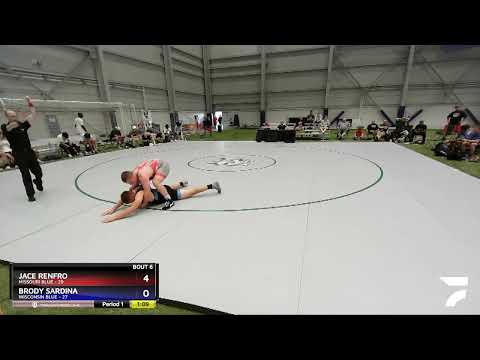 195 Lbs Round 2 (8 Team) - Jace Renfro, Missouri Blue Vs Brody Sardina, Wisconsin Blue Ccf0