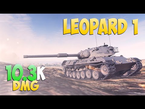 Leopard 1 - 5 Frags 10.3K Damage - One position! - World Of Tanks