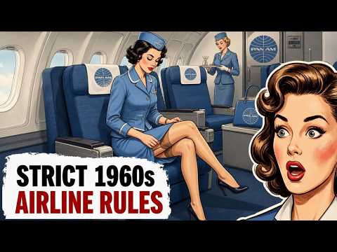 The UNSPOKEN Rules Every 1960s Stewardess Followed