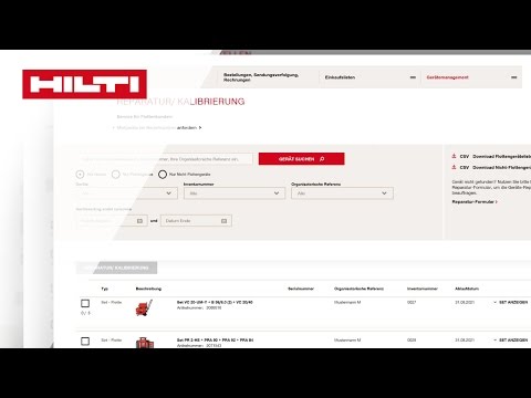 ANLEITUNG 4. Wie verwalte ich meine Hilti Geräte?