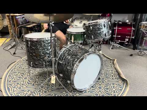 Vintage Gretsch "Bop Outfit" Black Diamond Pearl Drum Set