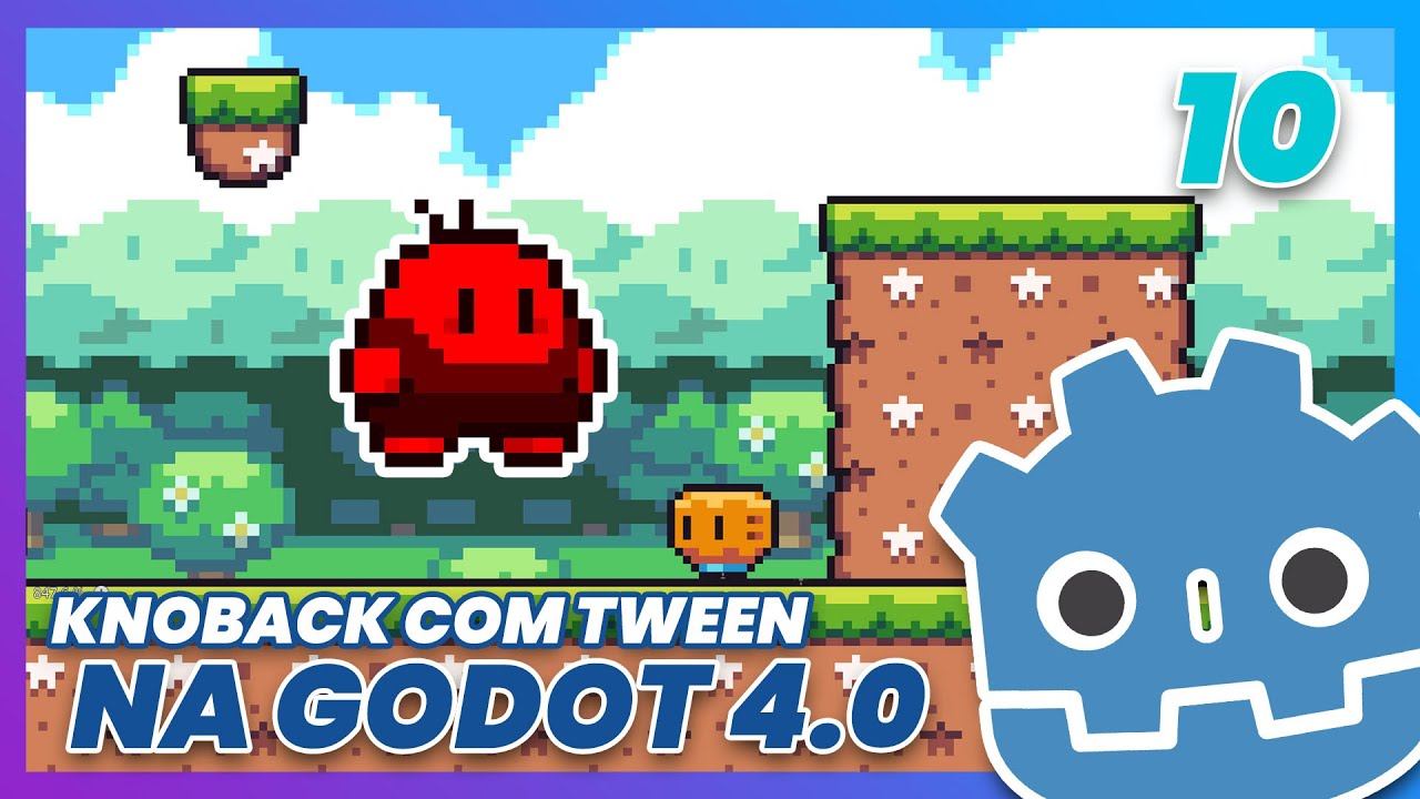 Ep10 - Efeito de Knockback na GODOT 4.0 - Criando um Jogo de Plataforma 2D