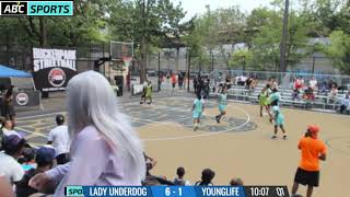 AB2C Broadcasting Presents® - 2023 Rucker Park (NY) Basketball - Lady Underdog VS Younglife