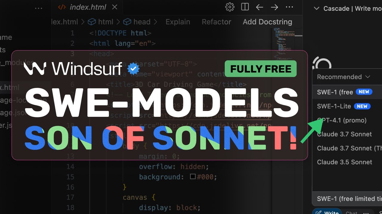 Windsurf SWE-1, Lite & Mini: Windsurf basically made DISTILLED SONNET for LOW-COST?!