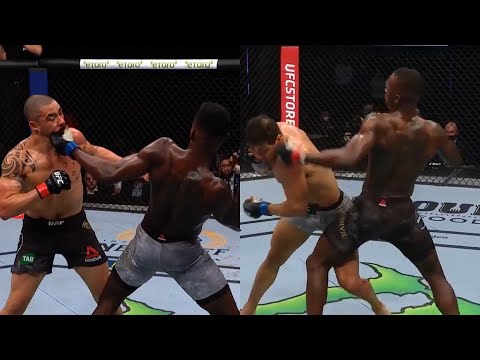 Israel Adesanya KO Whittaker and Costa with the same punch