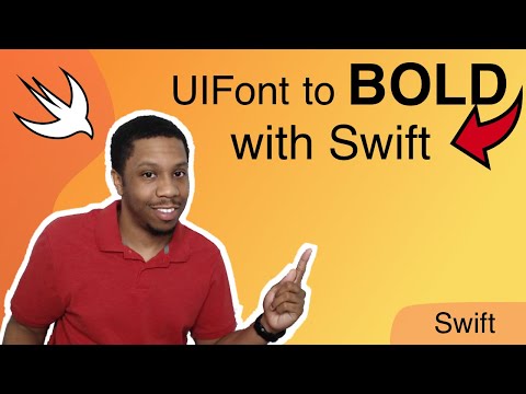 UIFont Bold Swift Tutorial