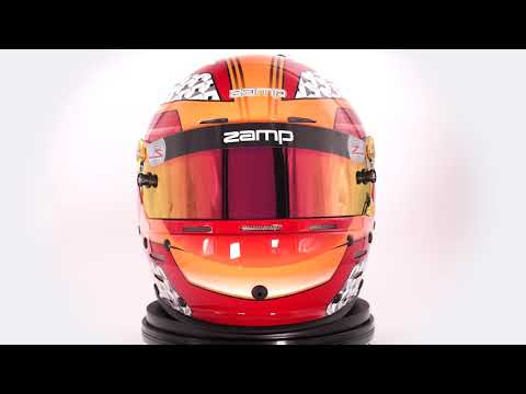 ZAMP HELMETS RZ 62 RED ORANGE 360