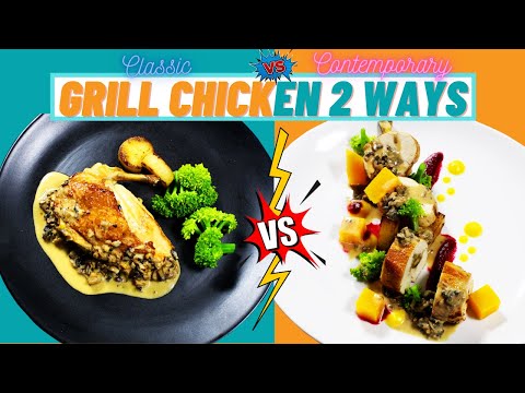 GRILL CHICKEN RECIPE | Grilled Stuffed Chicken Breast Recipe | Chicken Roulade Recipe | Food gastro