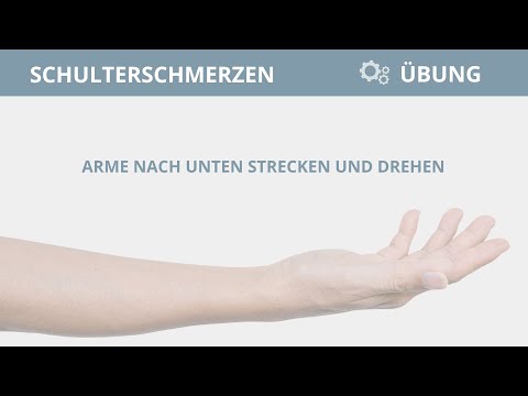 Schulterschmerzen Übung: ➡️ Arme nach unten Strecken / Drehen
