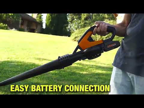 WORX Compact Air Leaf Blower Long Nozzle 200km/h 20V YouTube video thumbnail image