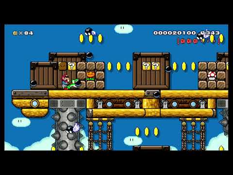 Bob-ombing the Airship by Semako - SUPER MARIO MAKER - NO COMMENTARY 1bf