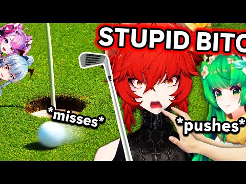 VShojo tried playing golf together...