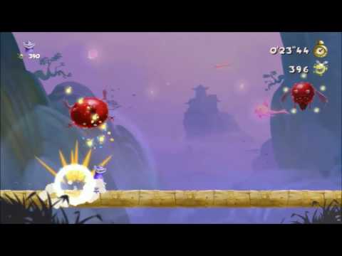 Rayman Legends Daily Challenge 14/5/16 - The Dojo - 588 lums (solo!)