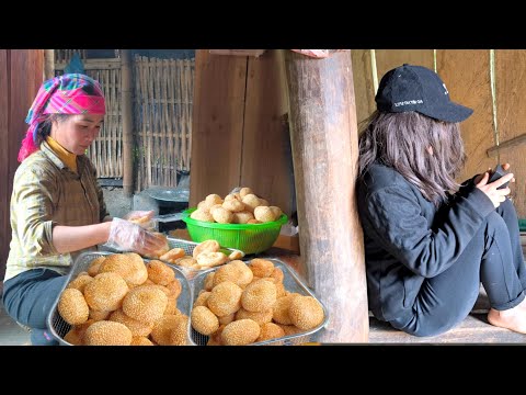A single mother makes and sells donuts, while a stranger is contemplating the gift from her family.