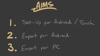 Unreal Engine Quick Export Guide - Android and PC - Touch Control