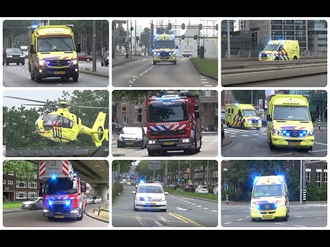 10 07 2021 Veel Hulpdiensten met spoed onderweg in Rotterdam